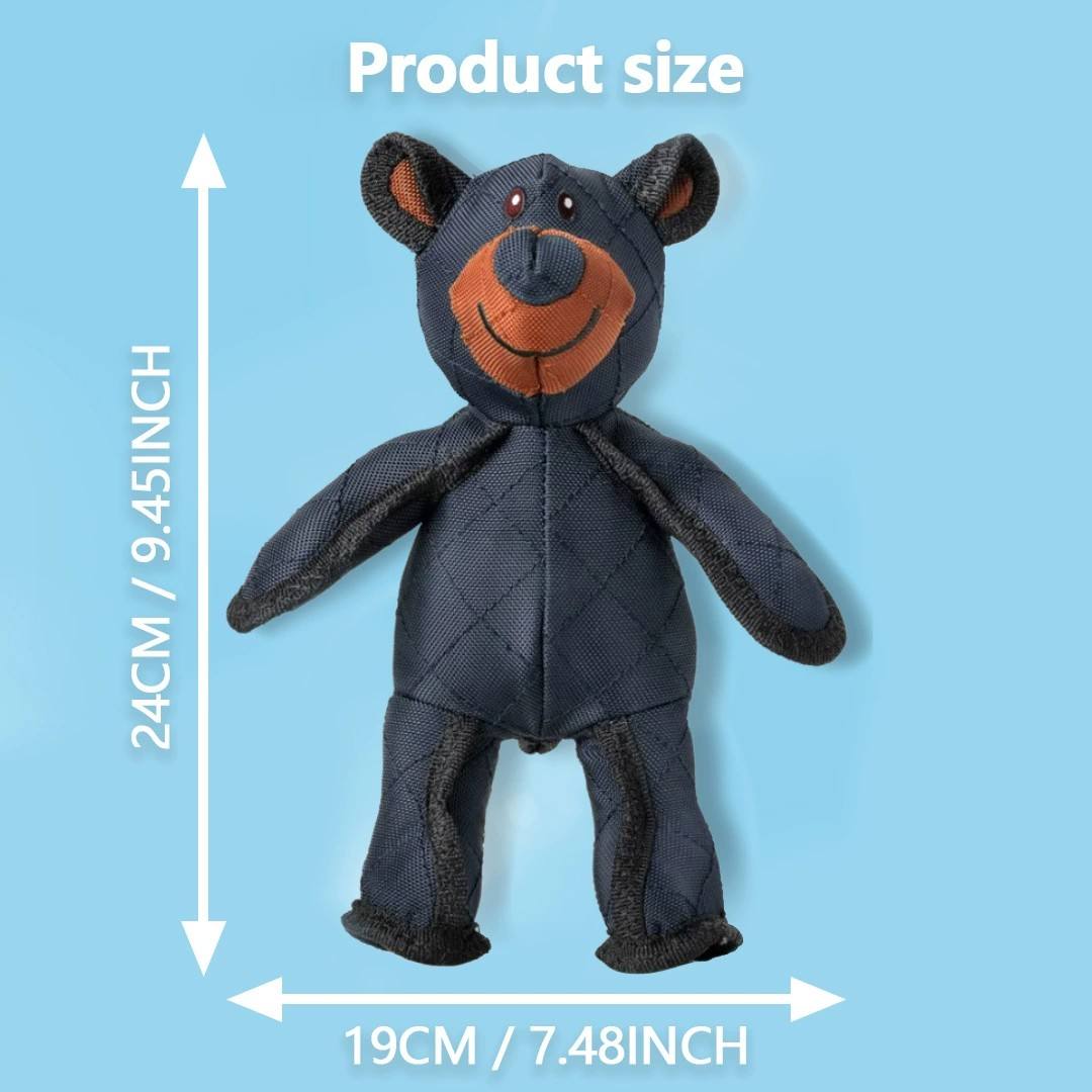 Unbreakable Dog Toy Bear – Durable Plush Toy for Strong Chewing Dogs