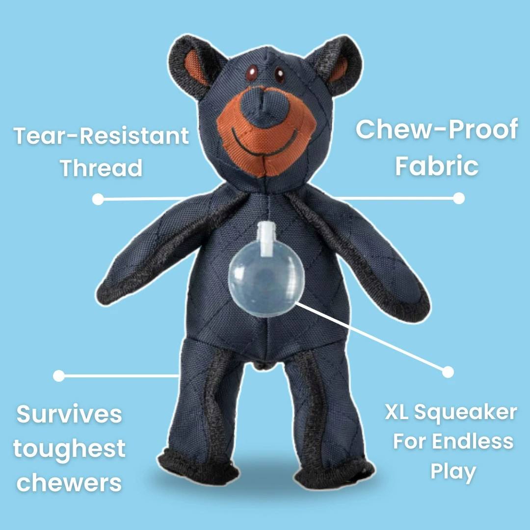 Unbreakable Dog Toy Bear – Durable Plush Toy for Strong Chewing Dogs